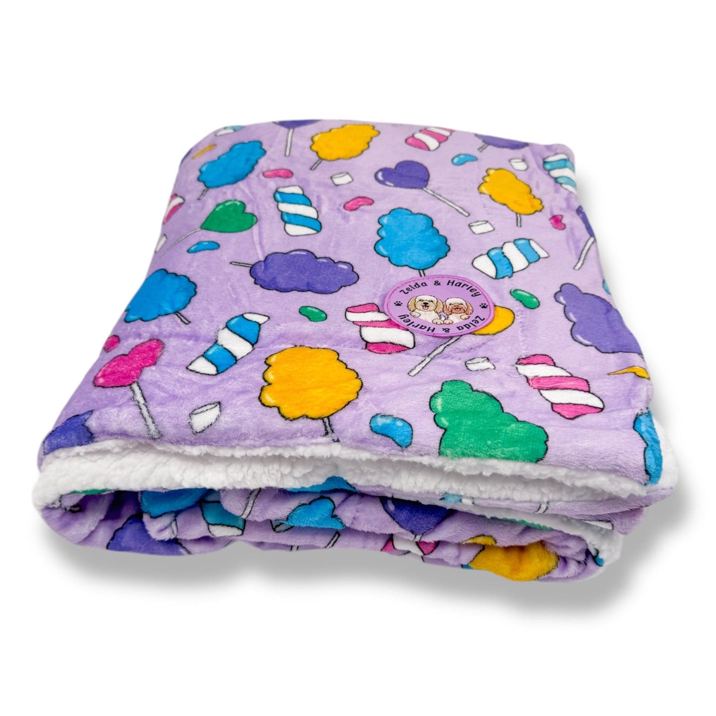 Zelda & Harley Dog Blanket Cotton Candy Dog Blanket