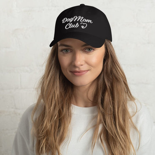 Zelda & Harley Apparel & Accessories Dog Mom Club Hat - Black