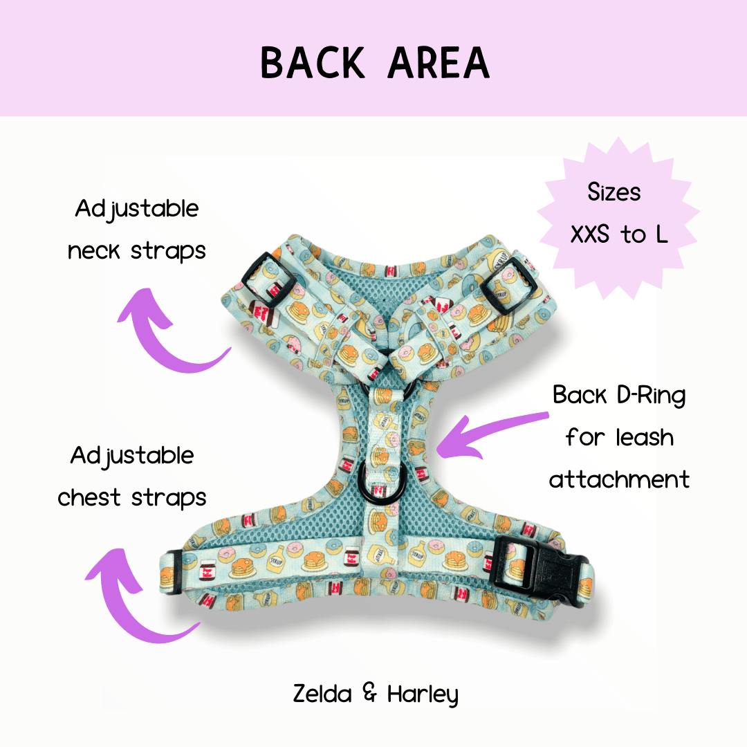 Zelda & Harley Harness Barking Brunch - No Pull Adjustable Dog Harness