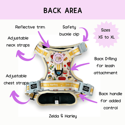 Zelda & Harley Harness Hot Dawg - Adventure No Pull Harness