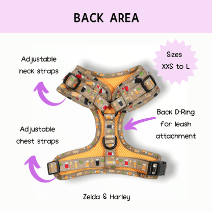 Zelda & Harley Harness Puptober Fest - No Pull Adjustable Dog Harness