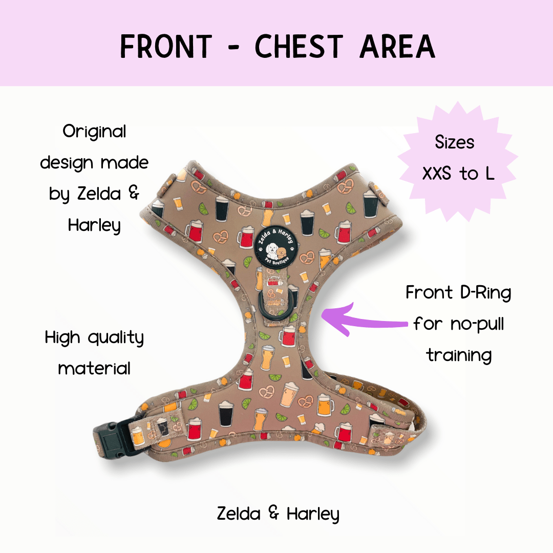 Zelda & Harley Harness Puptober Fest - No Pull Adjustable Dog Harness