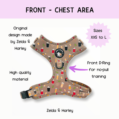 Zelda & Harley Harness Puptober Fest - No Pull Adjustable Dog Harness