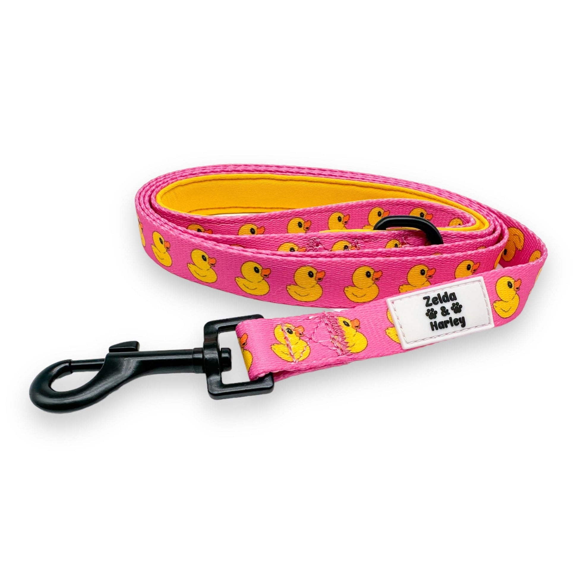 Zelda & Harley Lead Rubber Duckie Lead - Pink