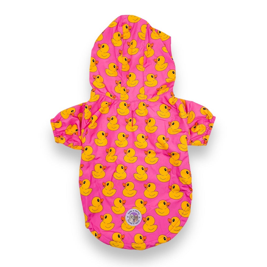Zelda & Harley Raincoat Rubber Duckie Reversible Raincoat - Pink