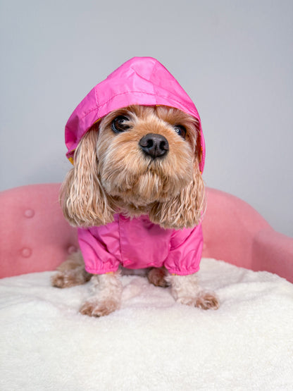 Zelda & Harley Raincoat Rubber Duckie Reversible Raincoat - Pink