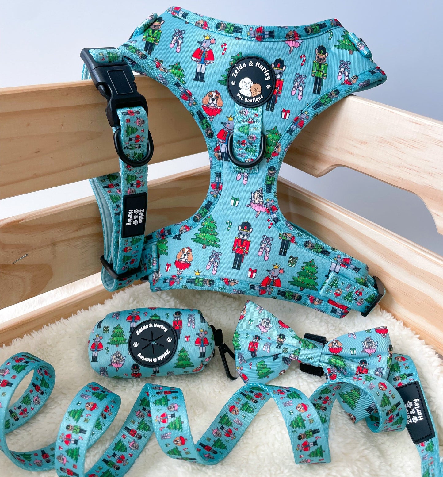 Zelda & Harley Harness The Muttcracker - No Pull Adjustable Dog Harness