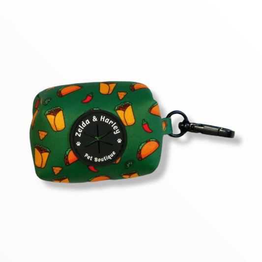 Zelda & Harley Poop Bag Holder Taco Chewsday Waste Bag Holder