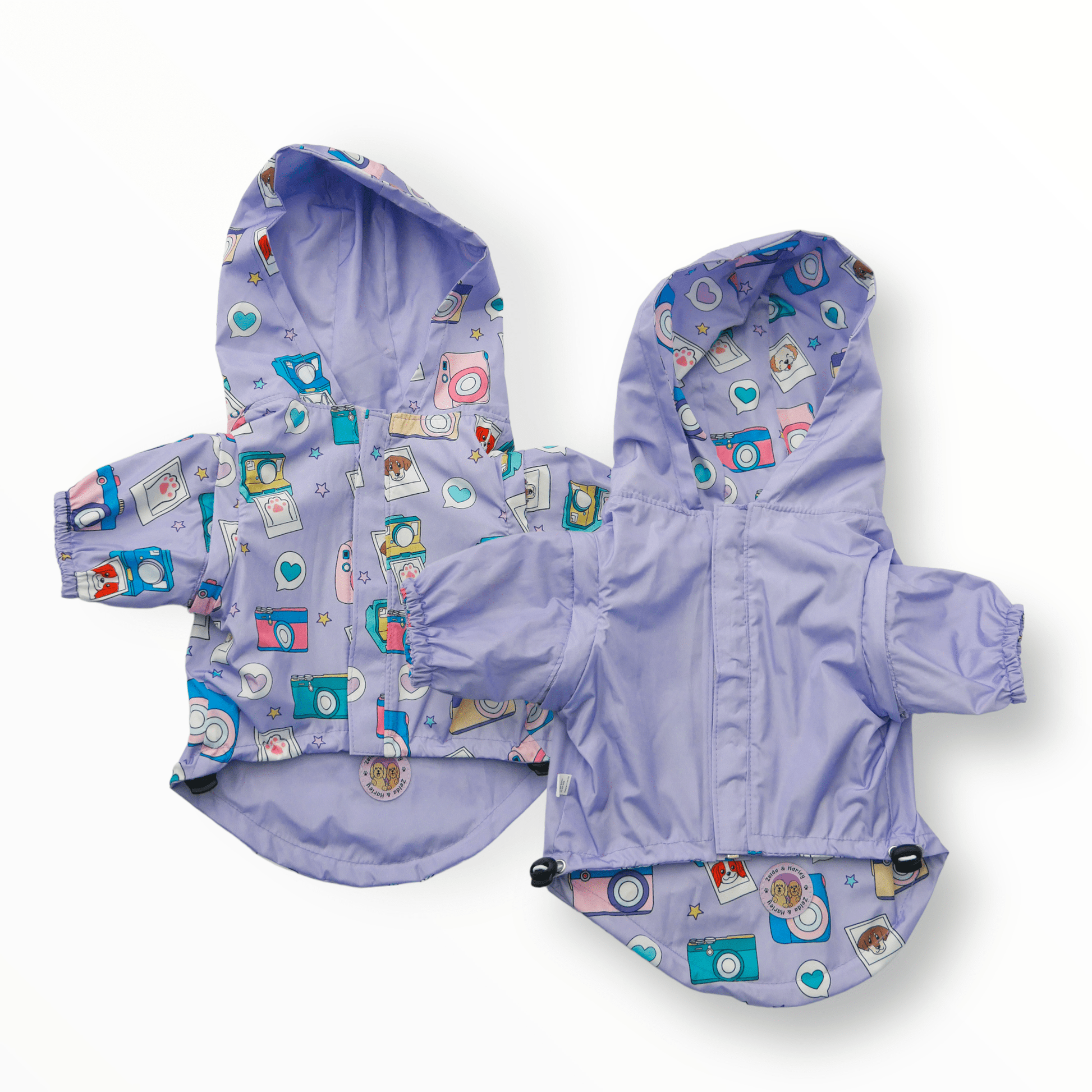 Zelda & Harley Raincoat Puparazzi Reversible Raincoat